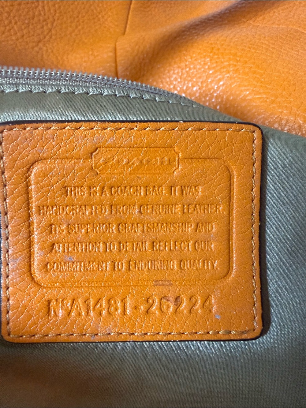 Coach Orange 2014 Madison, leather Phoebe bag with hang tag - Picture 9 of 14